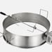 VEVOR BBQ Rotisserie Ring Kit for 22 Kettle Charcoal Grills Stainless Steel