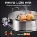 VEVOR BBQ Rotisserie Ring Kit for 22 Kettle Charcoal Grills Stainless Steel