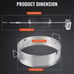 VEVOR BBQ Rotisserie Ring Kit for 22 Kettle Charcoal Grills Stainless Steel