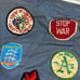 Vintage patchwork on kids jacket