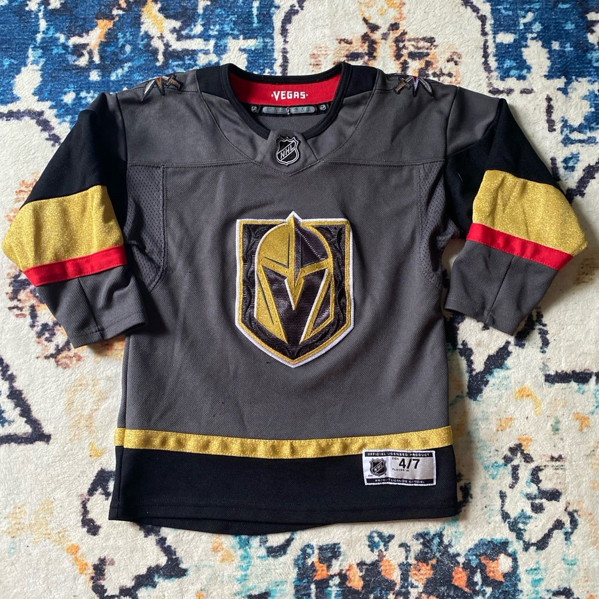 VGK Las Vegas Golden Knights Kids Jersey Youth 4/7 NHL Hockey Vegas