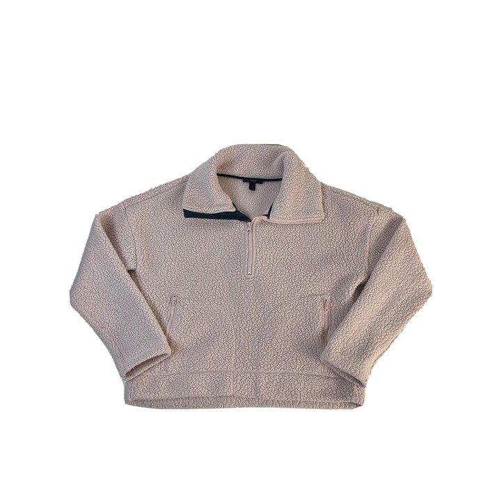 J. Crew Womens XS H5100 Half Zip Sweatshirt I’m Polartec Deep Pile Fleece