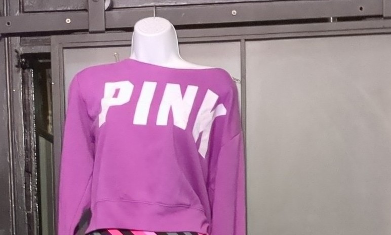 VS PINK leggings and sweatshirt 2 piece set