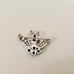 Two Love SWANS STERLING SILVER SAPPHIRES CHAPAL ZENRAY Marked Pin Brooch