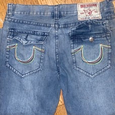 True religion with rainbow pocket Jeans