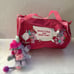 RARE Vintage Amtoy Popples DUFFLE BAG Pink Popple Bag 1986 WITH Rare MINI PLUSH