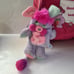 RARE Vintage Amtoy Popples DUFFLE BAG Pink Popple Bag 1986 WITH Rare MINI PLUSH