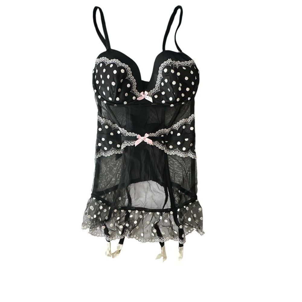 Victoria's Secret Babydoll Y2K Ruffle Coquette Lingerie Women Size 36D New
