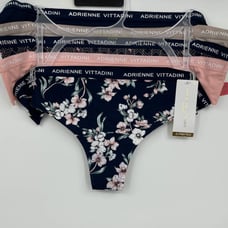 Adrienne Vittadini 5 pack Thongs Panties Underwear NEW Size XL