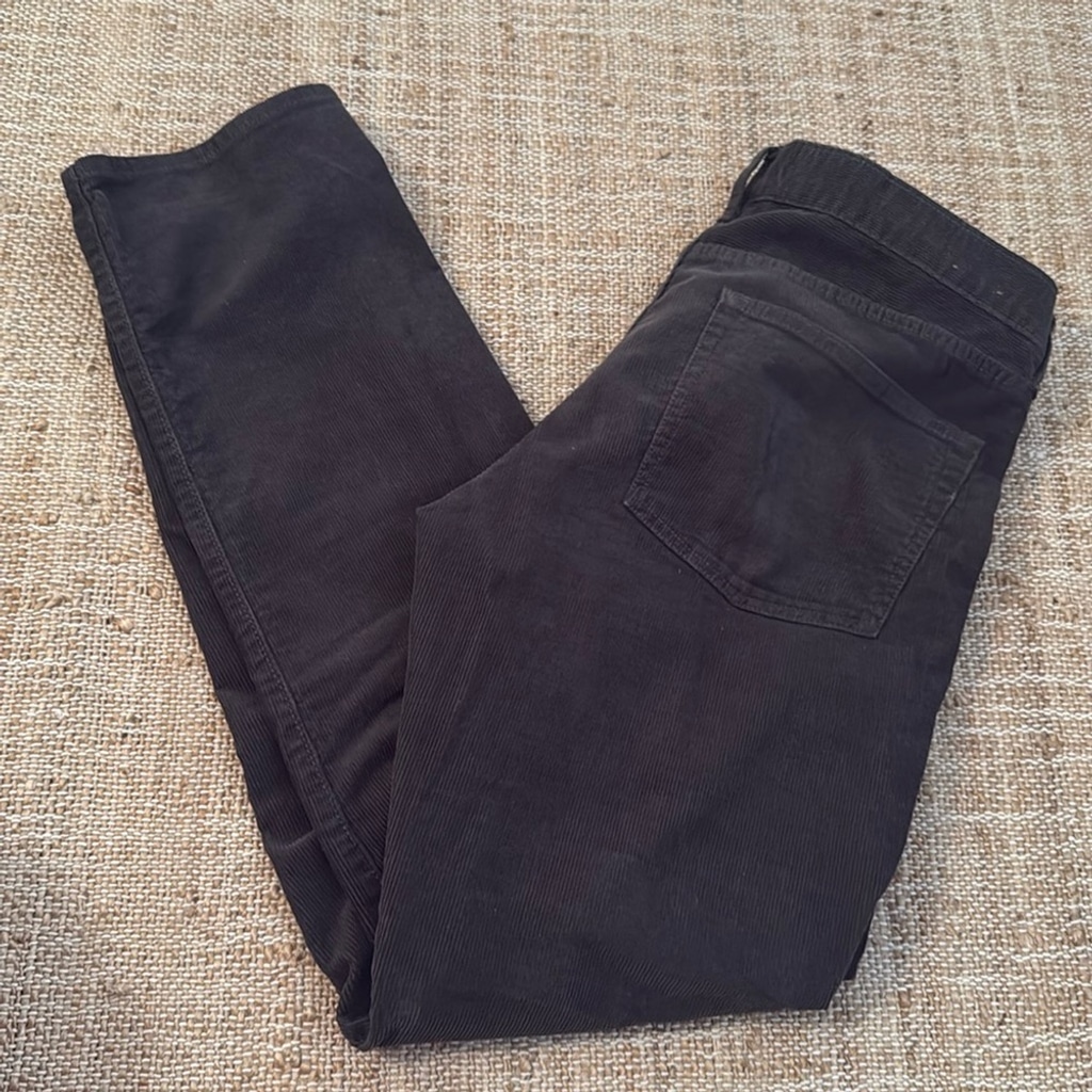 J.Crew Mens 770™ Straight-fit pant in corduroy Charcoal 31 W 30 L
