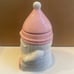 Adorable pink Valentine’s Gnome candle
