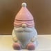 Adorable pink Valentine’s Gnome candle