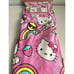 Hello Kitty Pink Summer Tie Dye Rainbow Silk Touch Throw Blanket 50 x 70” NEW