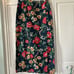 Vintage Talbots floral maxi-pencil 100% cotton skirt - Size 10
