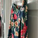 Vintage Talbots floral maxi-pencil 100% cotton skirt - Size 10