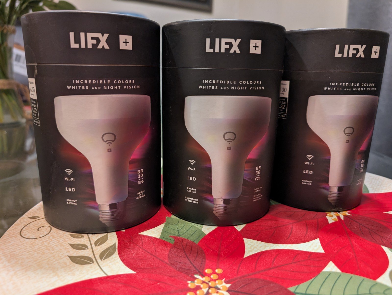 3 Lifx BR30 smart bulb color