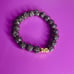 18k real gold pixiu charm Swarovski Crystal bracelet