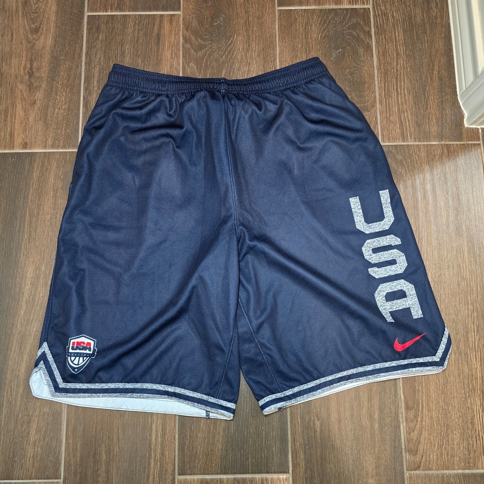 Nike Team USA Basketball Player Issued Shorts CV9693-451 Men’s Size L Length +2
