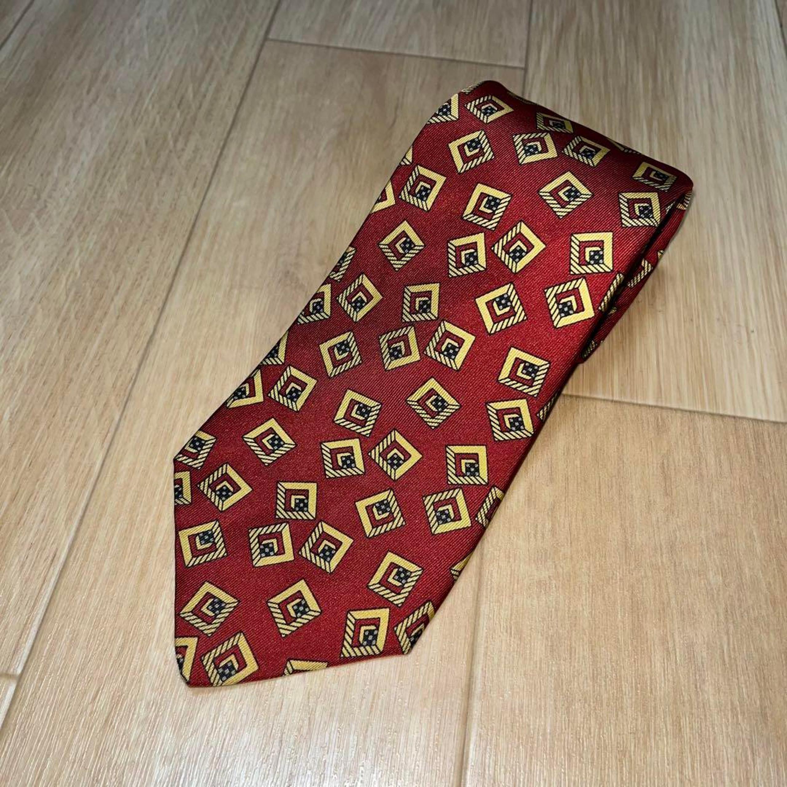 CHANEL Silk Tie Red