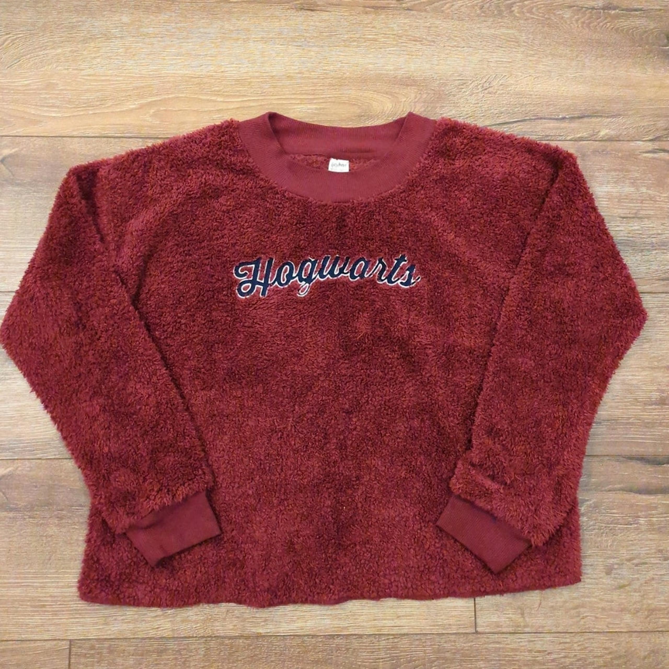 Harry Potter Hogwarts Women Large Pullover Sweater Sleepwear Faux Fur Fleece