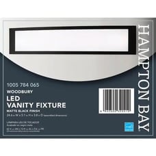 Woodbury 24.5 in. Matte Black LED Vanity Light Bar