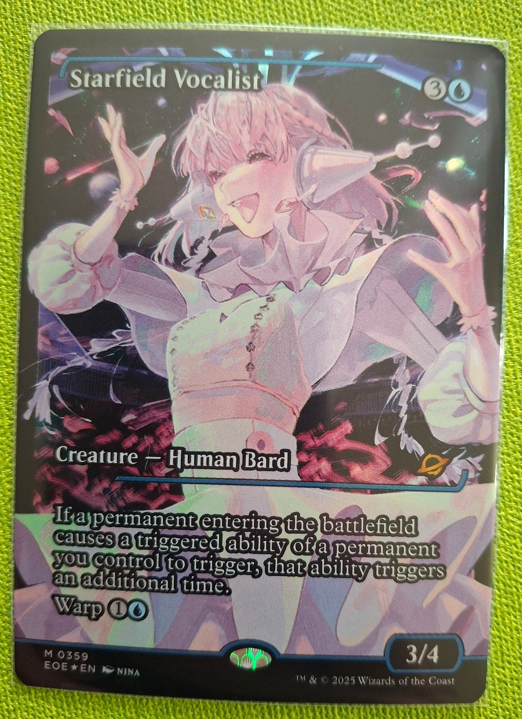 NM FOIL Starfield Vocalist M0359 (Showcase) - Edge of Eternities (EOE) (MTG)