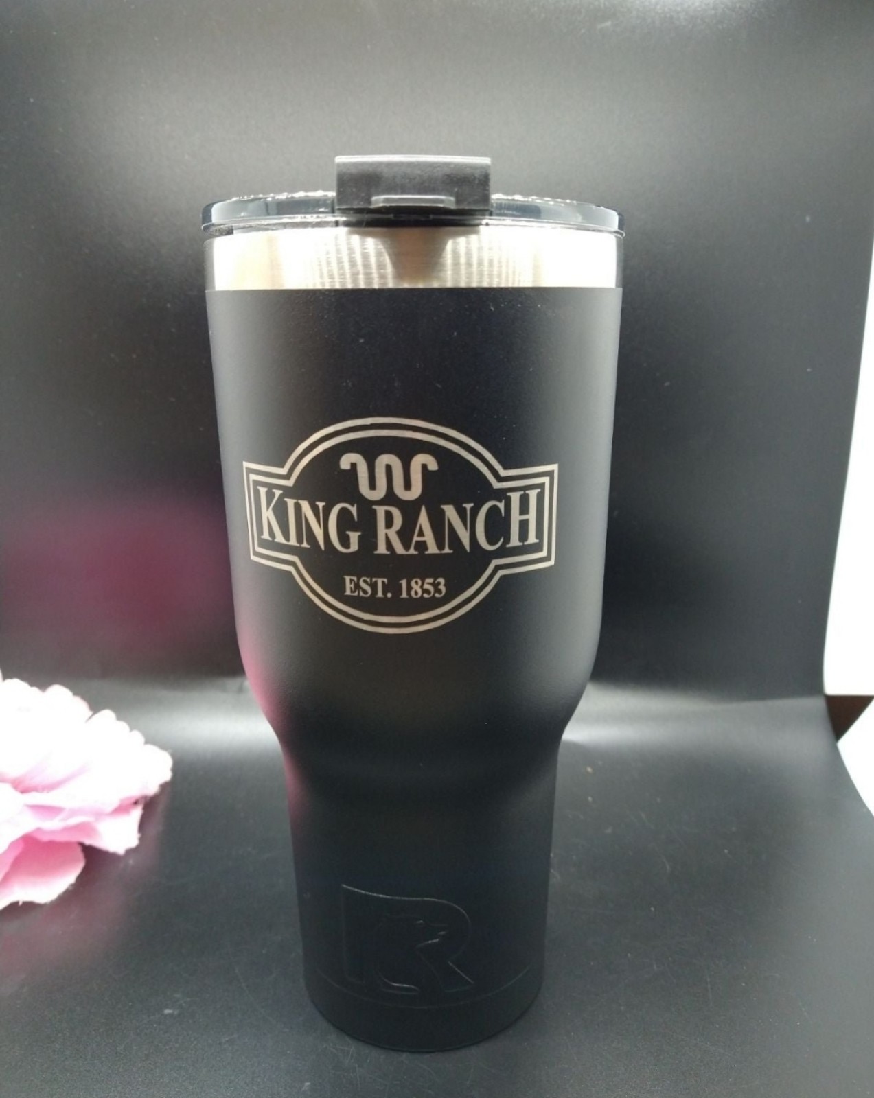 RTIC tumbler 40 oz engraved (king ranch)