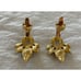 Trifari Alfred Phillipe Black Enamel & Rhinestone Marquise Clip Earrings