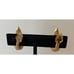 Trifari Alfred Phillipe Black Enamel & Rhinestone Marquise Clip Earrings