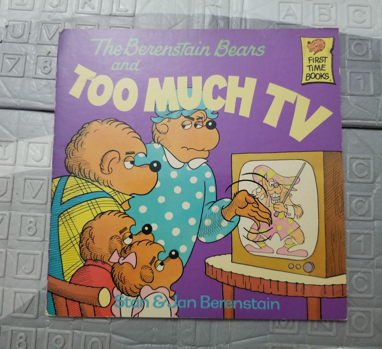 Vintage Berenstain Bears Too Much TV Children's Storybook