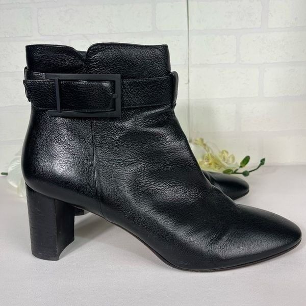 Aquatalia Womens Ankle boots Size 11 Black Leather Italian boots