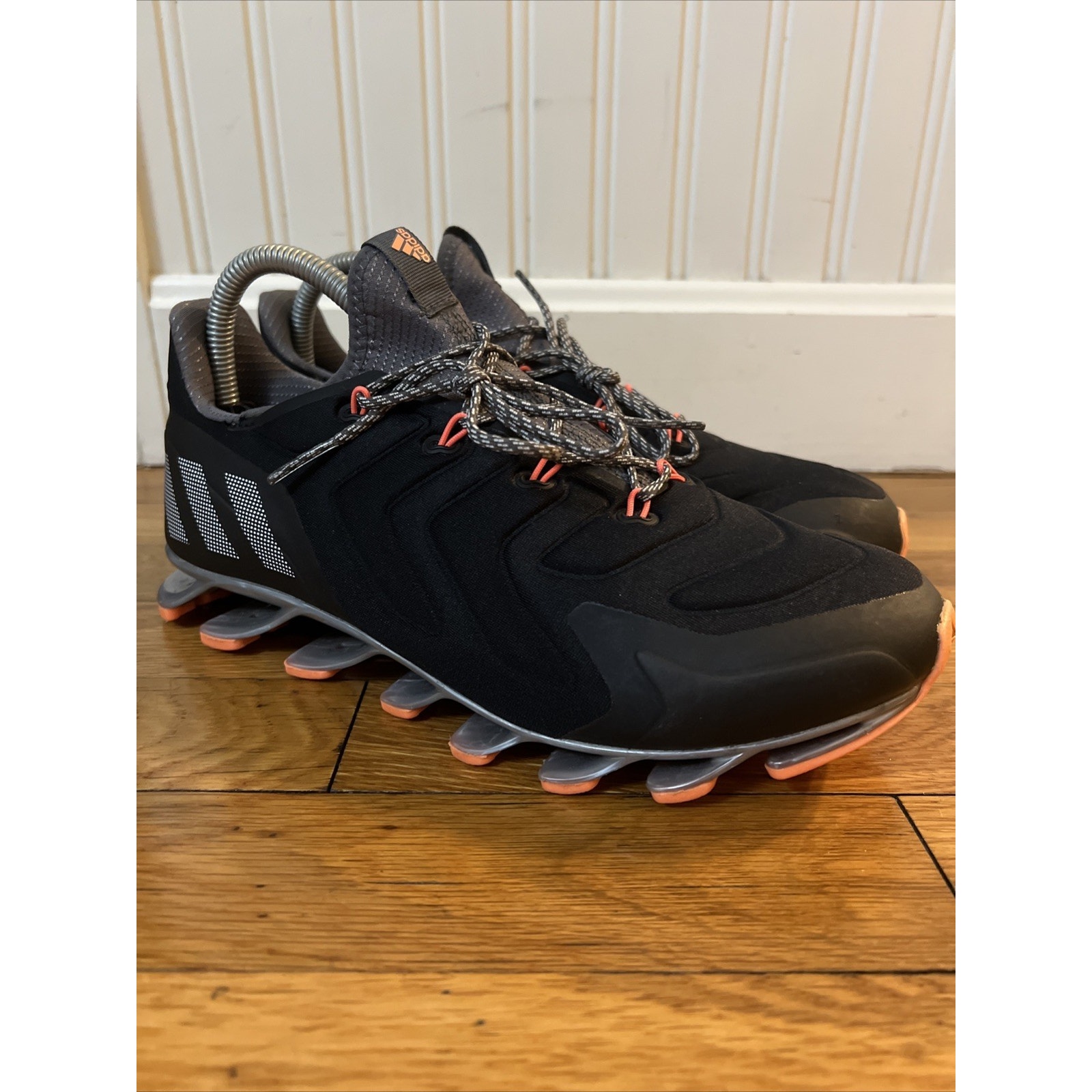 Adidas Springblade Nanaya Women's 8.5 Sneakers Running Workout Orange And Black