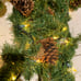 14’ Pine Garland with Pinecones & lights