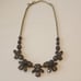 J.Crew smokey faceted Rhinestone necklace grey faux stone