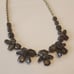 J.Crew smokey faceted Rhinestone necklace grey faux stone