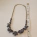 J.Crew smokey faceted Rhinestone necklace grey faux stone