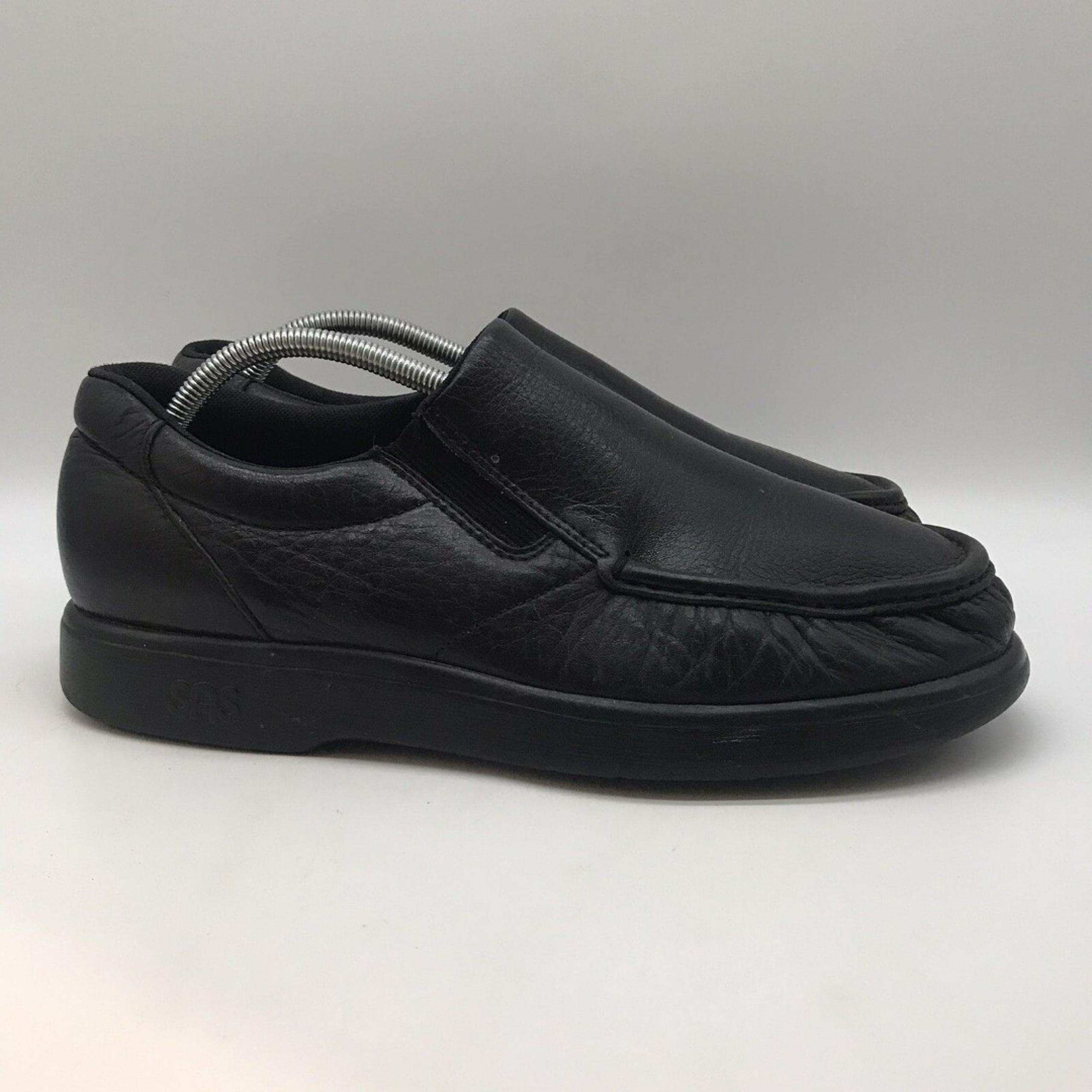 SAS Navigator Slip Resistant Loafers Men's 10.5WW Black Comfort Walking Shoes