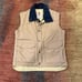 Vintage 80s Columbia Vest Corduroy Collar Zip & Snap Front Mens Medium Fishing