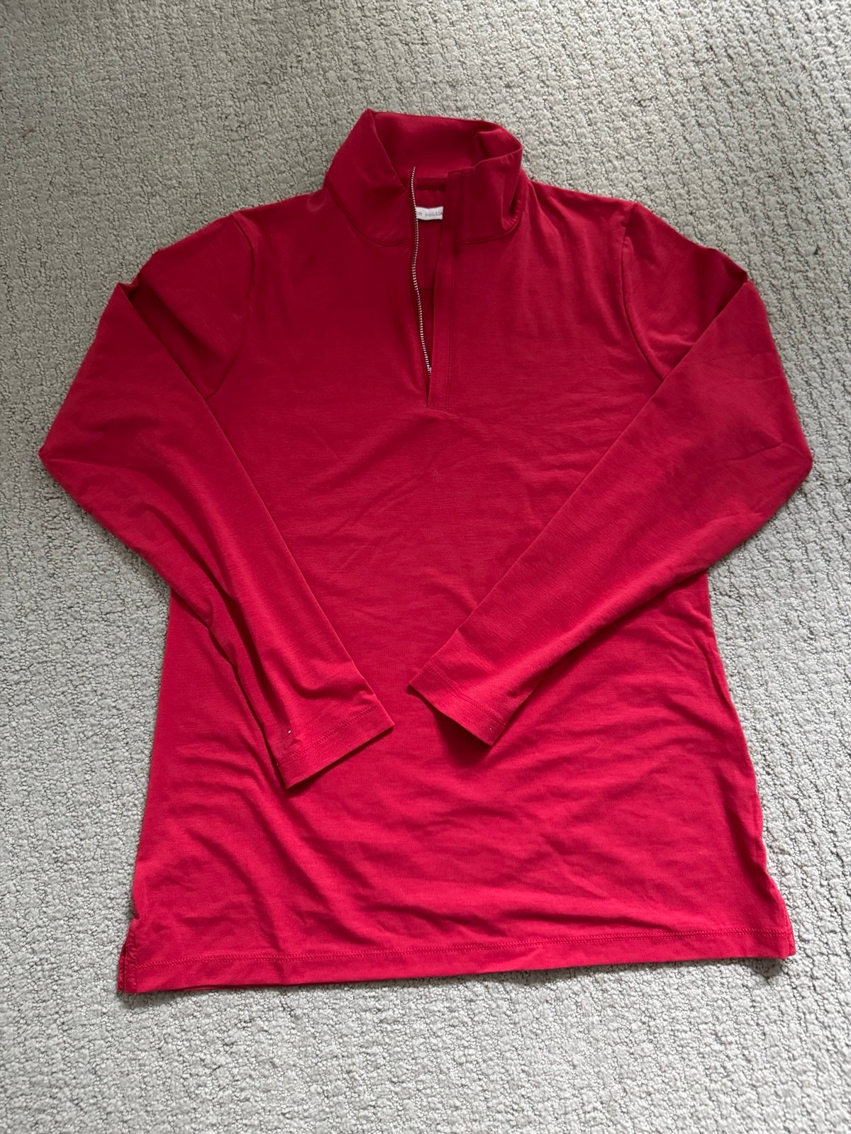 Red Peter Millar Quarter Zip