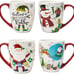Topadorn Christmas Coffee Mug Ceramic Xmas Mug Porcelain Latte Tea Cup With Lid