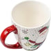 Topadorn Christmas Coffee Mug Ceramic Xmas Mug Porcelain Latte Tea Cup With Lid