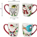 Topadorn Christmas Coffee Mug Ceramic Xmas Mug Porcelain Latte Tea Cup With Lid