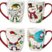 Topadorn Christmas Coffee Mug Ceramic Xmas Mug Porcelain Latte Tea Cup With Lid