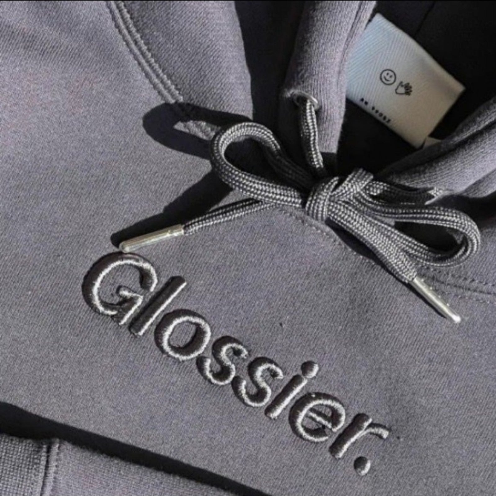 Glossier Gray Hooded Sweaters for Women Mercari