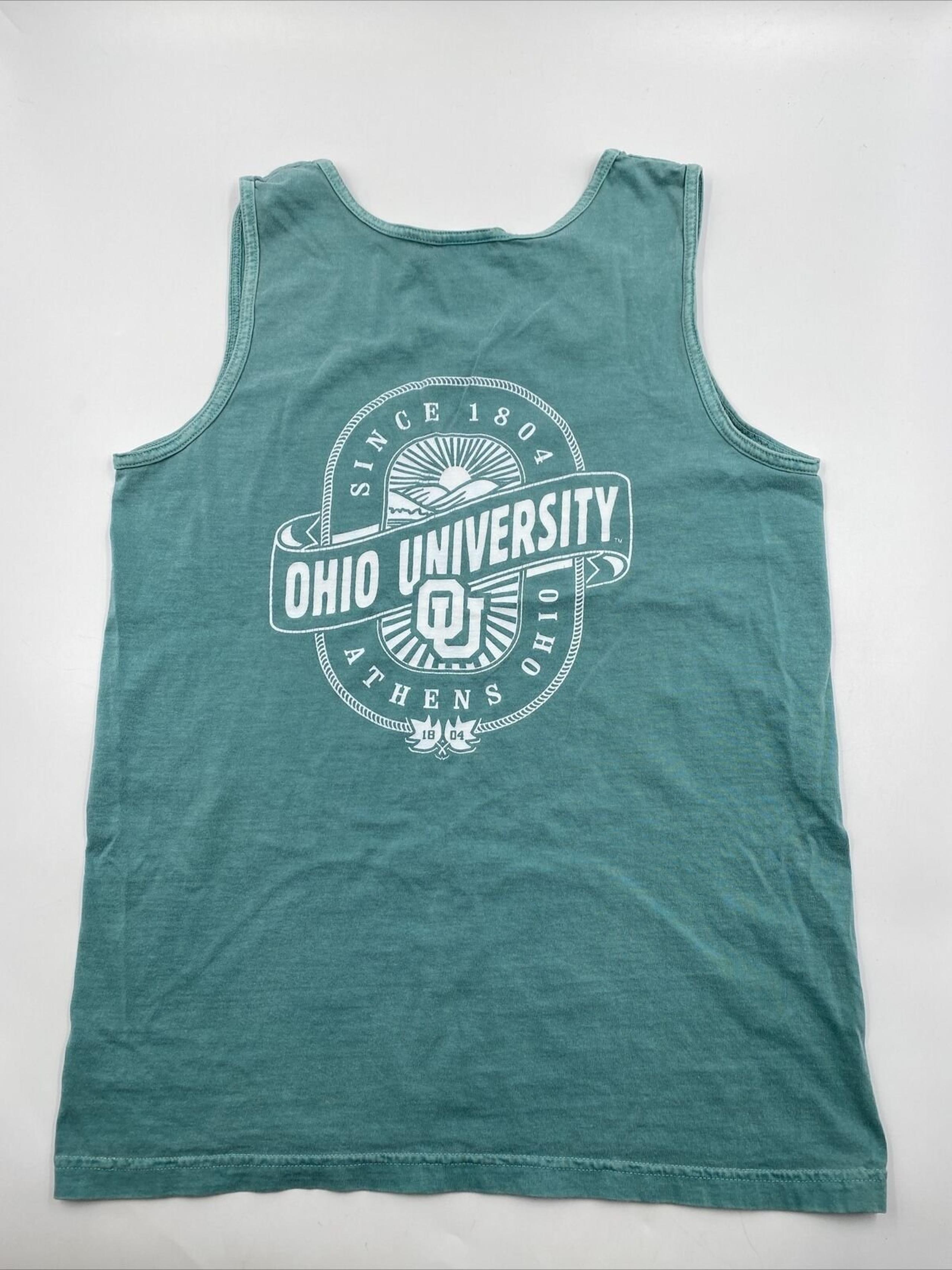 OHIO UNIVERSITY BOBCATS comfort colors Tank Top Men’s Size Small Athens Ohio OU