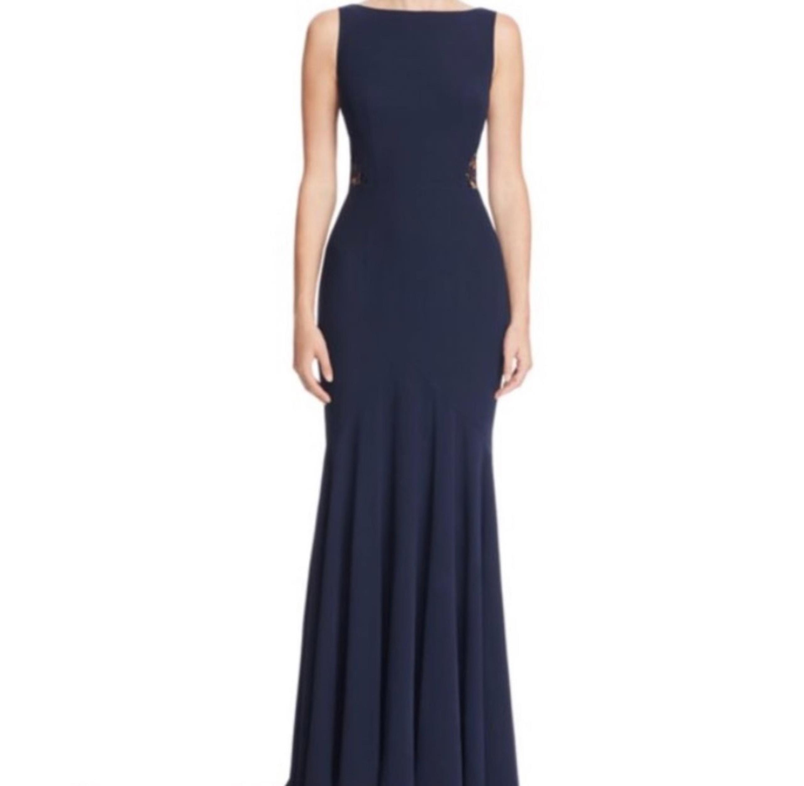 JARLO Navy Lace Maxi Dress