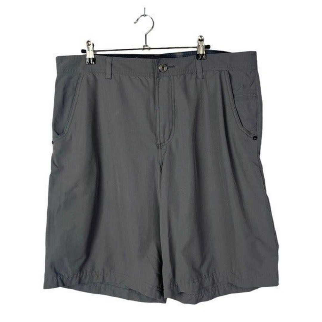 Lululemon Dark Gray Flat Front Nylon Shorts 10 38