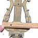 VTG Home Interior USA SyrocoWood Music Lyre Wall Sconces W/2 Vases Set Of 2 READ