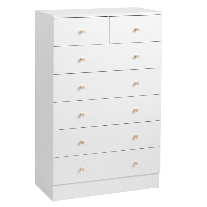 Dresser Chest Of 7 Drawers Wood Storage Cabinet Home Decor For Bedroom Entryway