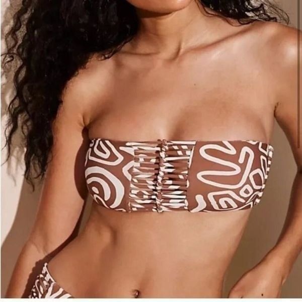 Stone Fox Swim Inez Bandeau Bikini Top XS